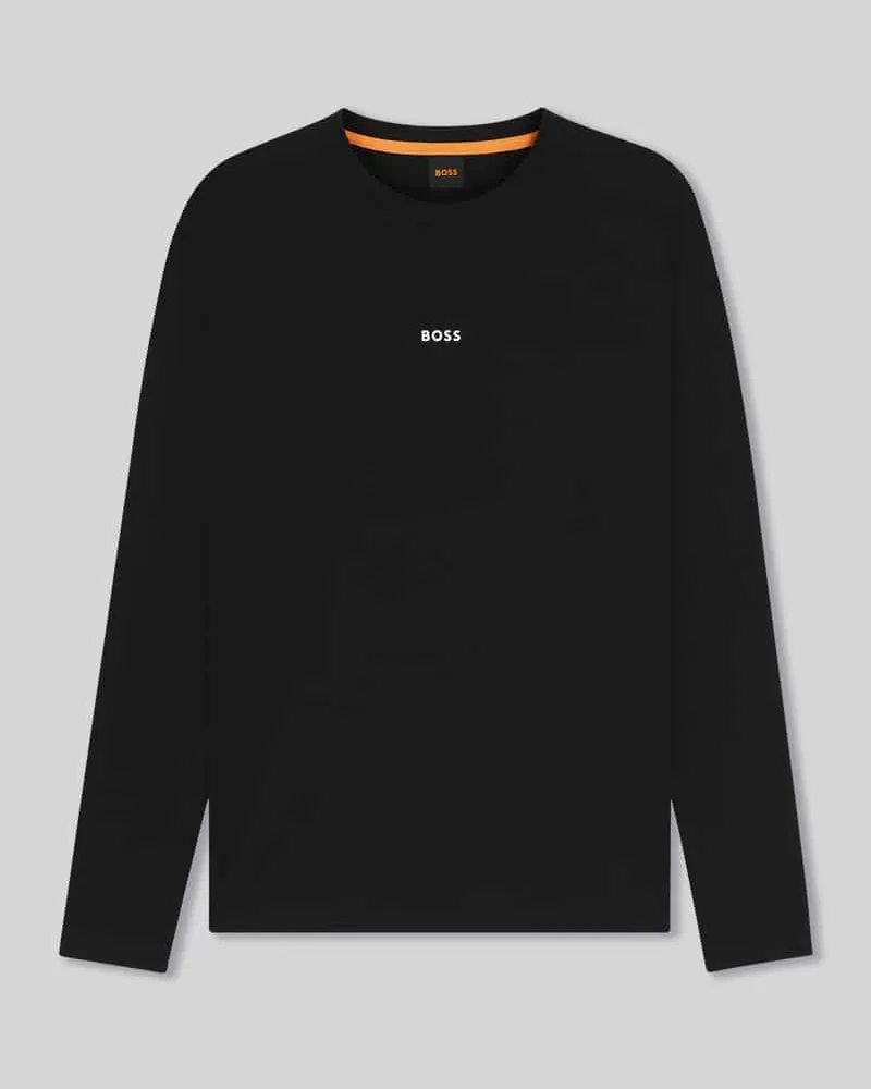 HUGO BOSS Regular Fit Langarmshirt aus Baumwoll-Mix Modell 'CHARK 