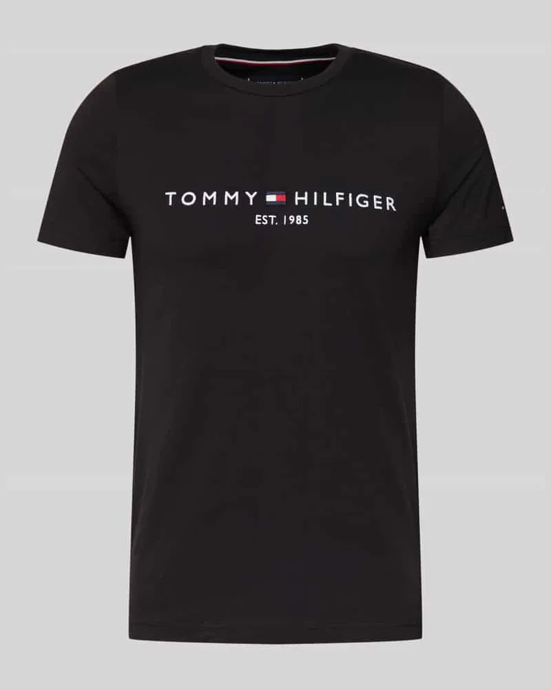 Tommy Hilfiger T-Shirt aus Bio-Baumwolle Black