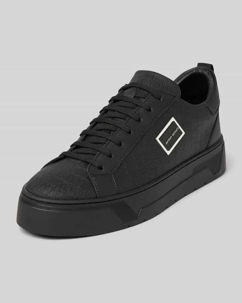 Antony Morato Sneaker aus Leder mit Label-Patch Modell 'METAL BOLD ANIMAL 