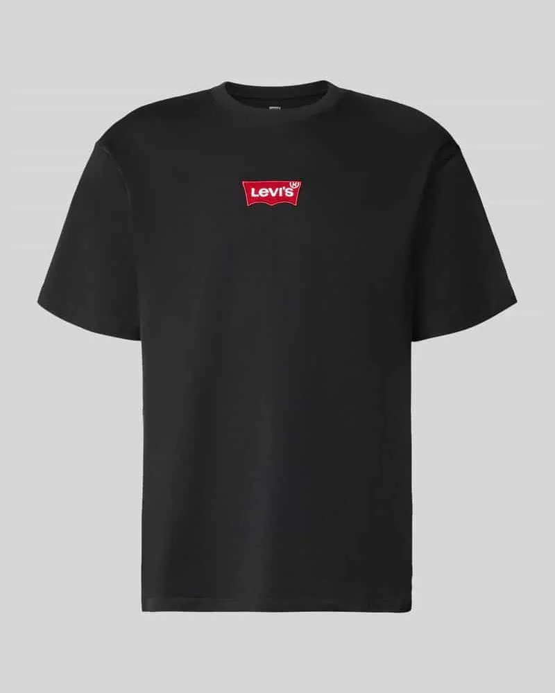 Levi's Regular Fit T-Shirt aus reiner Baumwolle Black