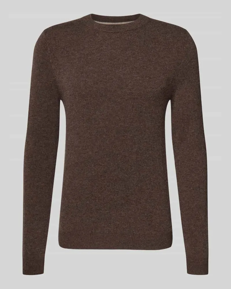 McNeal Strickpullover aus Woll-Mix mit Kaschmir-Anteil Schoko