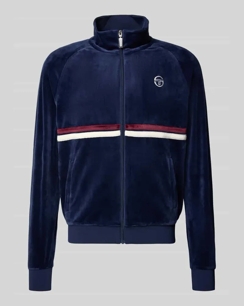 Sergio Tacchini Sweatjacke mit Stehkragen Modell 'DALLAS Marine