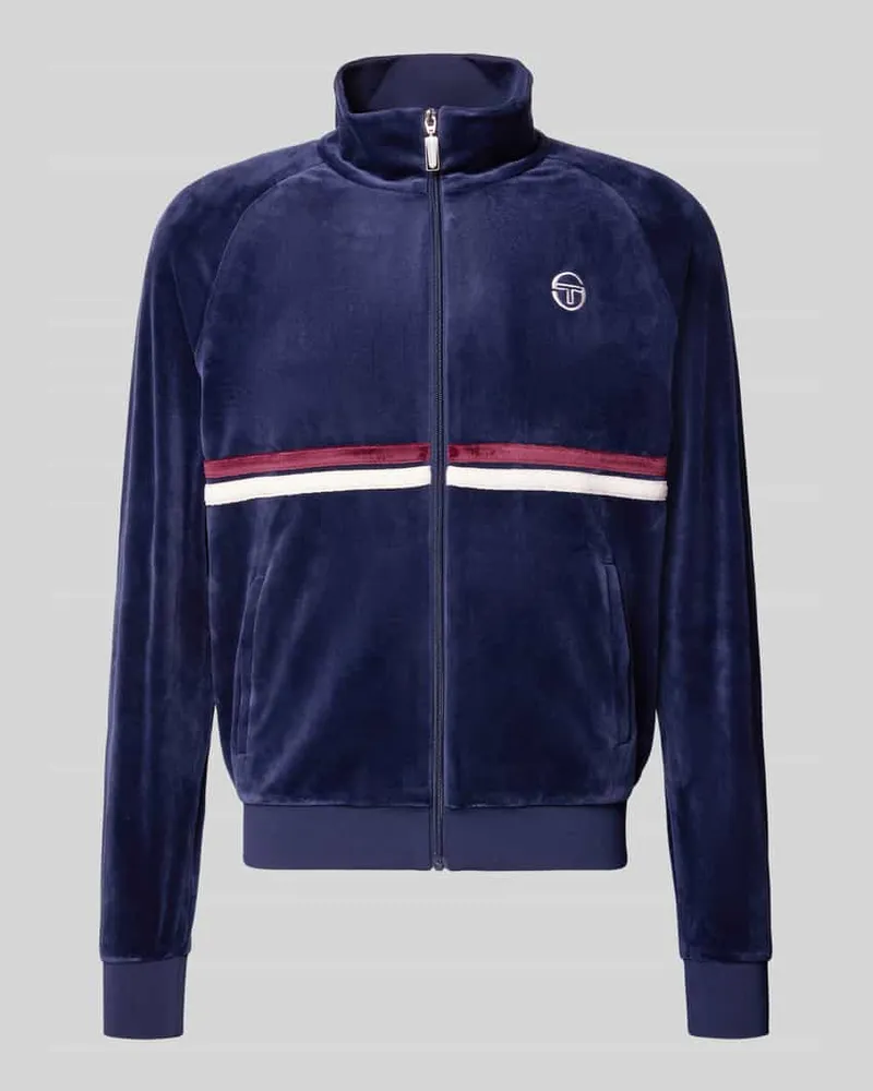 Sergio Tacchini Sweatjacke mit Stehkragen Modell 'DALLAS Marine