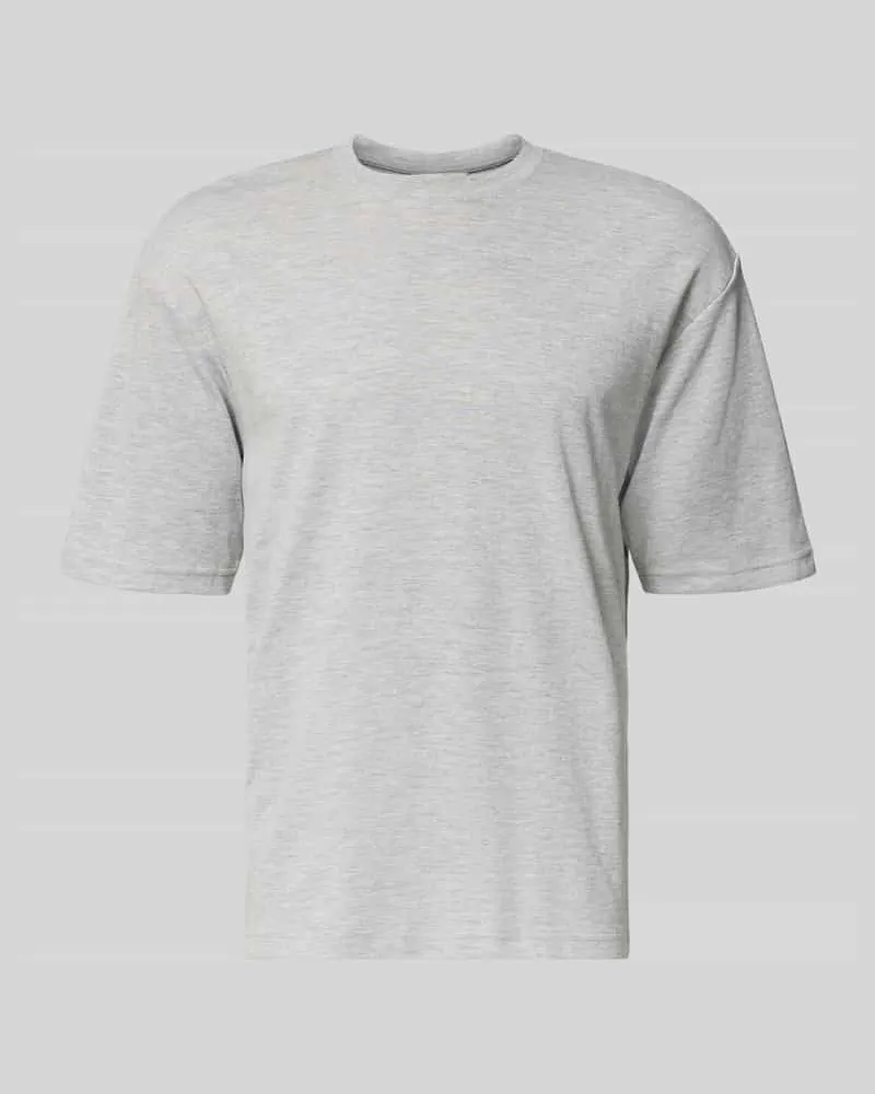 Selected Homme Oversized Shirt aus Baumwoll-Mix Modell 'LOOSEOSCAR Hellgrau