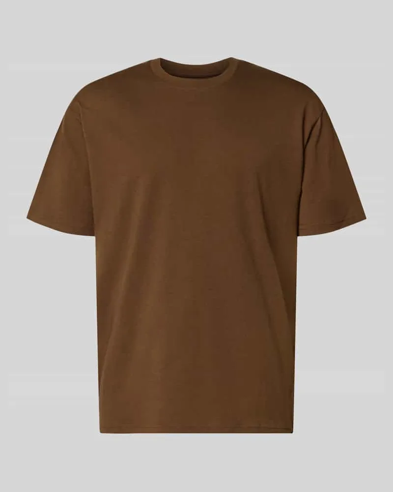Jack & Jones Regular Fit T-Shirt mit Rundhalsausschnitt Mittelbraun