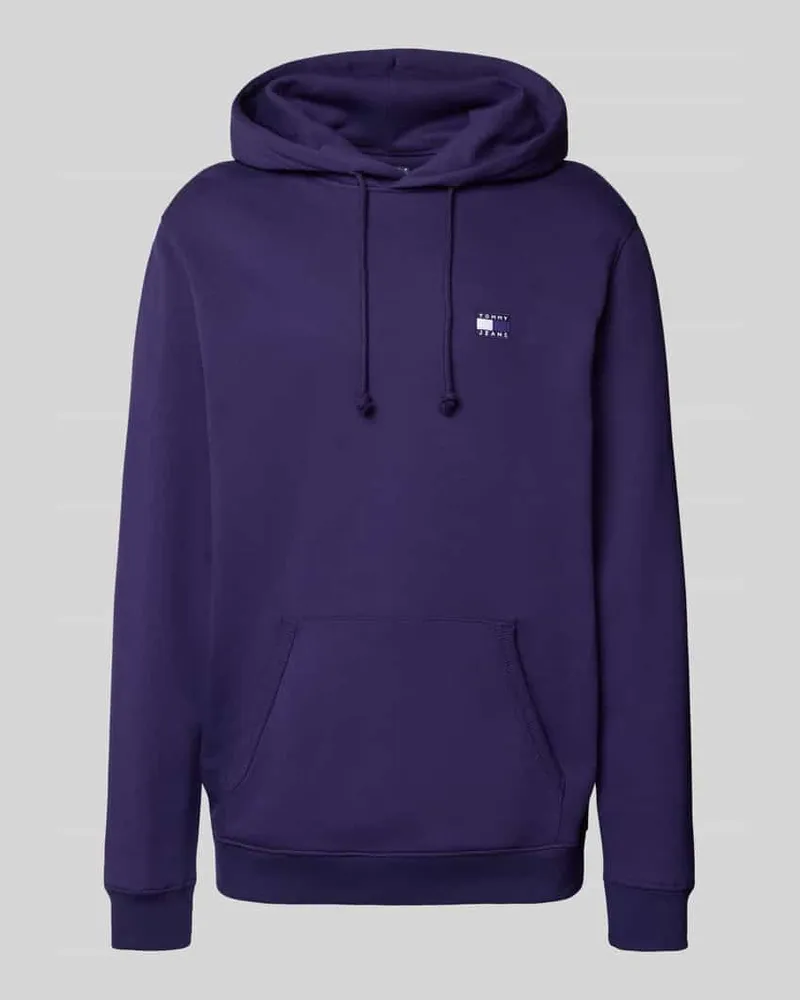 Tommy Hilfiger Regular Fit Hoodie aus reiner Baumwolle Lila