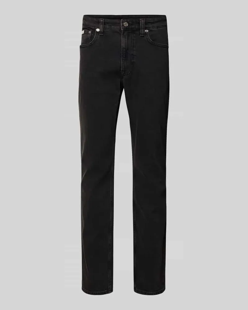 Calvin Klein Slim Fit Jeans mit Logo-Patch Modell 'Essential 