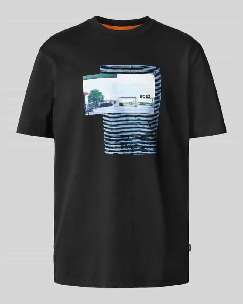 HUGO BOSS T-Shirt mit Label-Print 