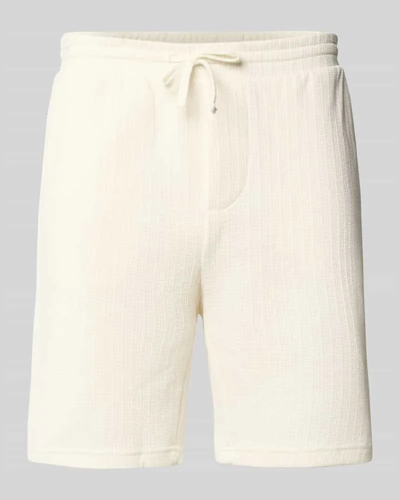Only & Sons Regular Fit Bermudas aus strukturiertem Material Modell 'TREY LIFE Offwhite