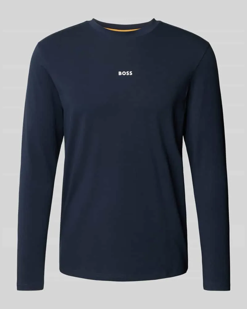 HUGO BOSS Longsleeve mit Label-Print Modell 'Chark 