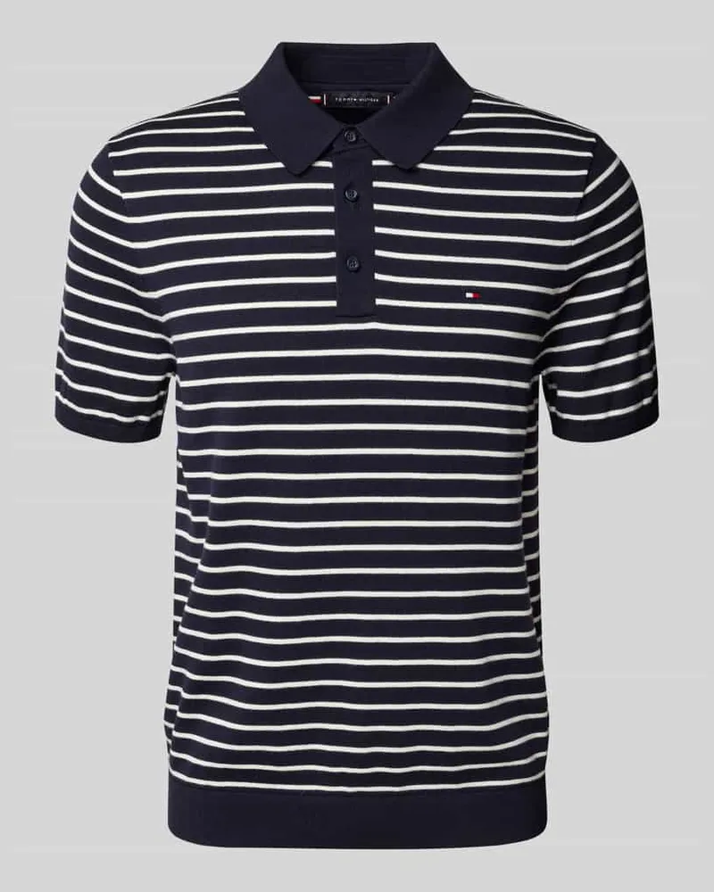 Tommy Hilfiger Regular Fit Poloshirt mit Logo-Stitching 