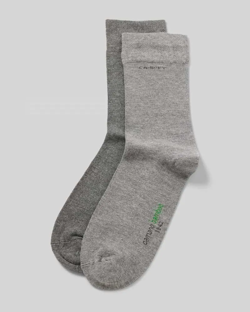Camano Socken mit Label-Print im 2er-Pack 