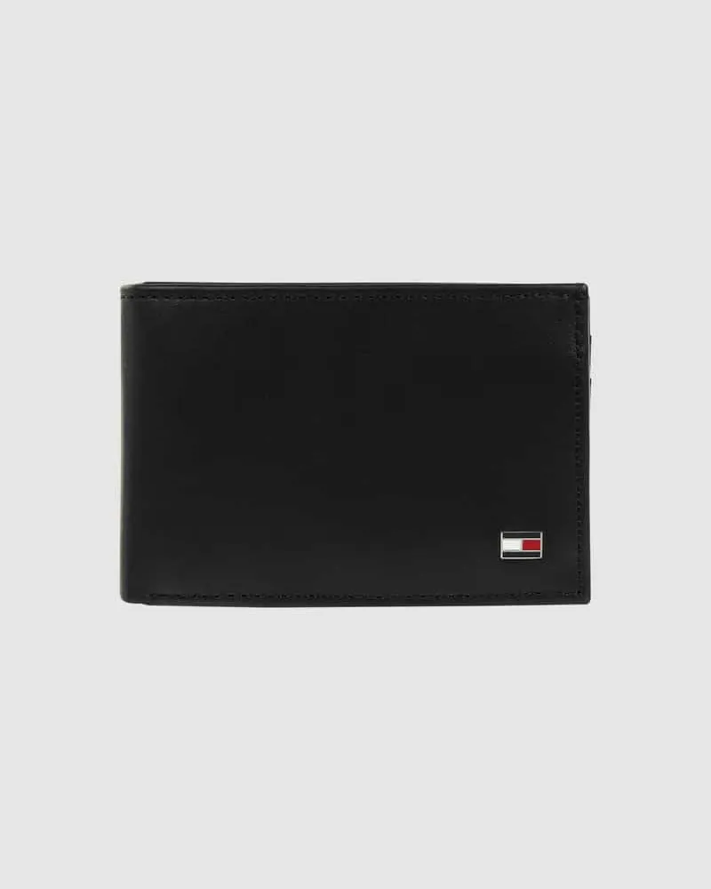 Tommy Hilfiger Geldbörse aus Leder Black