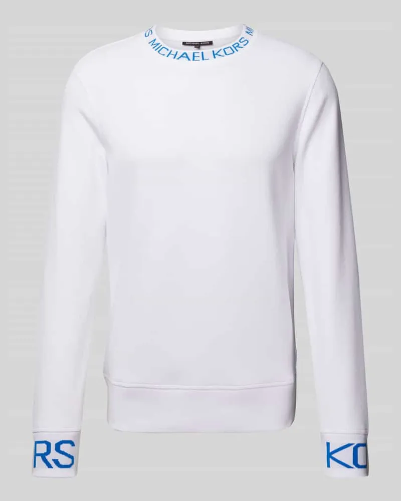 Michael Kors Sweatshirt mit Label-Print Weiss