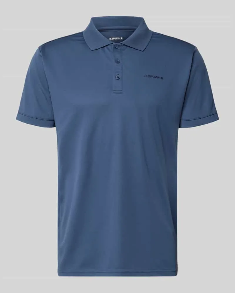 Icepeak Regular Fit Poloshirt mit Logo-Print Modell 'BELLMONT Marine