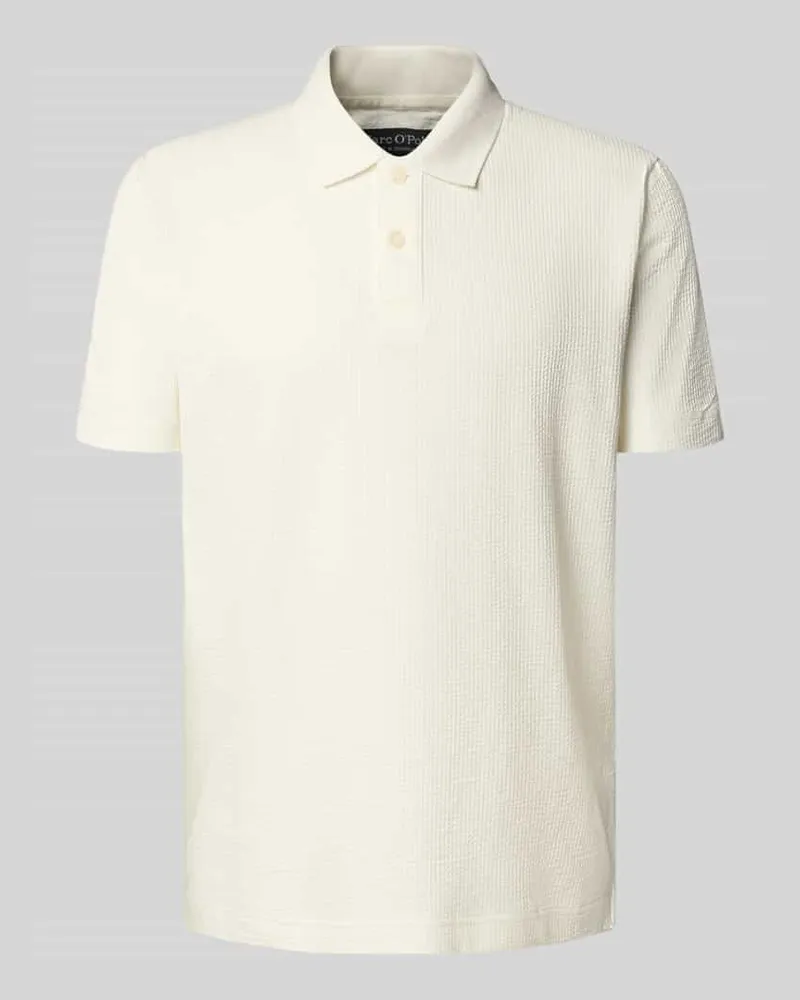 Marc O'Polo Regular Fit Poloshirt aus Baumwoll-Mix Offwhite