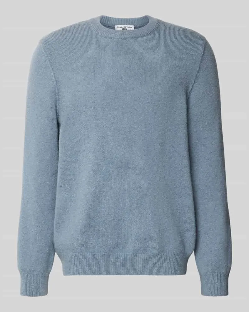 Marc O'Polo Regular Fit Pullover aus Schurwoll-Mix Bleu