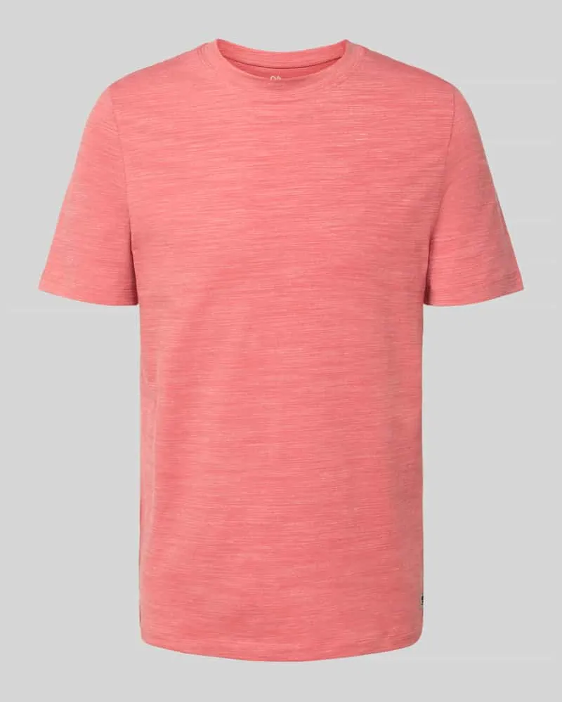 S.Oliver Regular Fit T-Shirt aus Baumwoll-Mix Altrosa