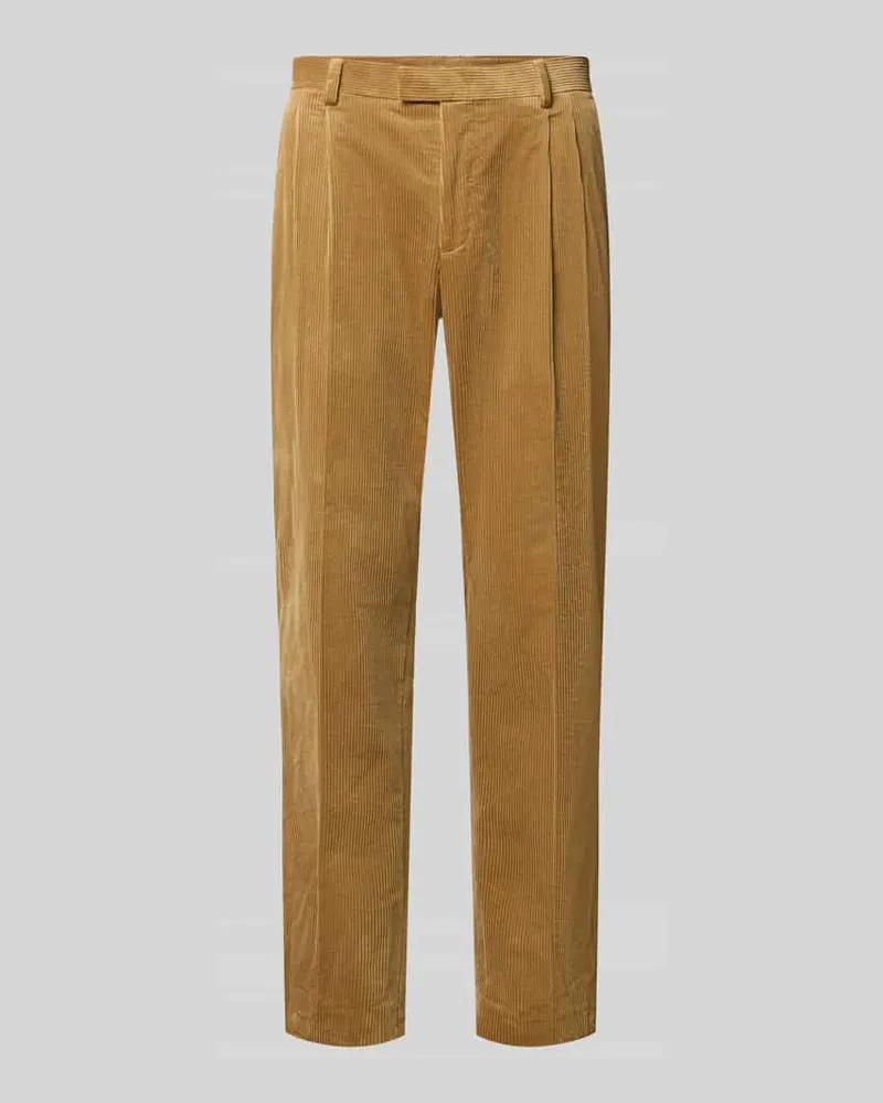 McNeal Herren Anzughose mit Cordstruktur Modell 'Sullivan Camel