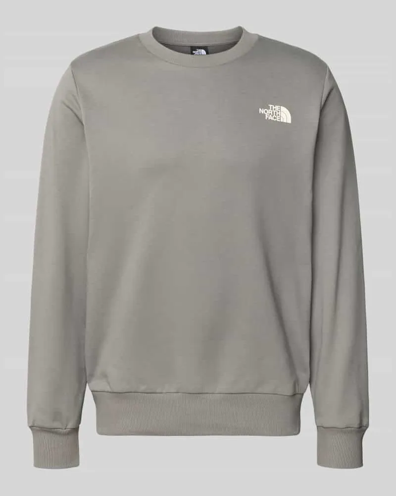 The North Face Sweatshirt mit Label-Print Anthrazit