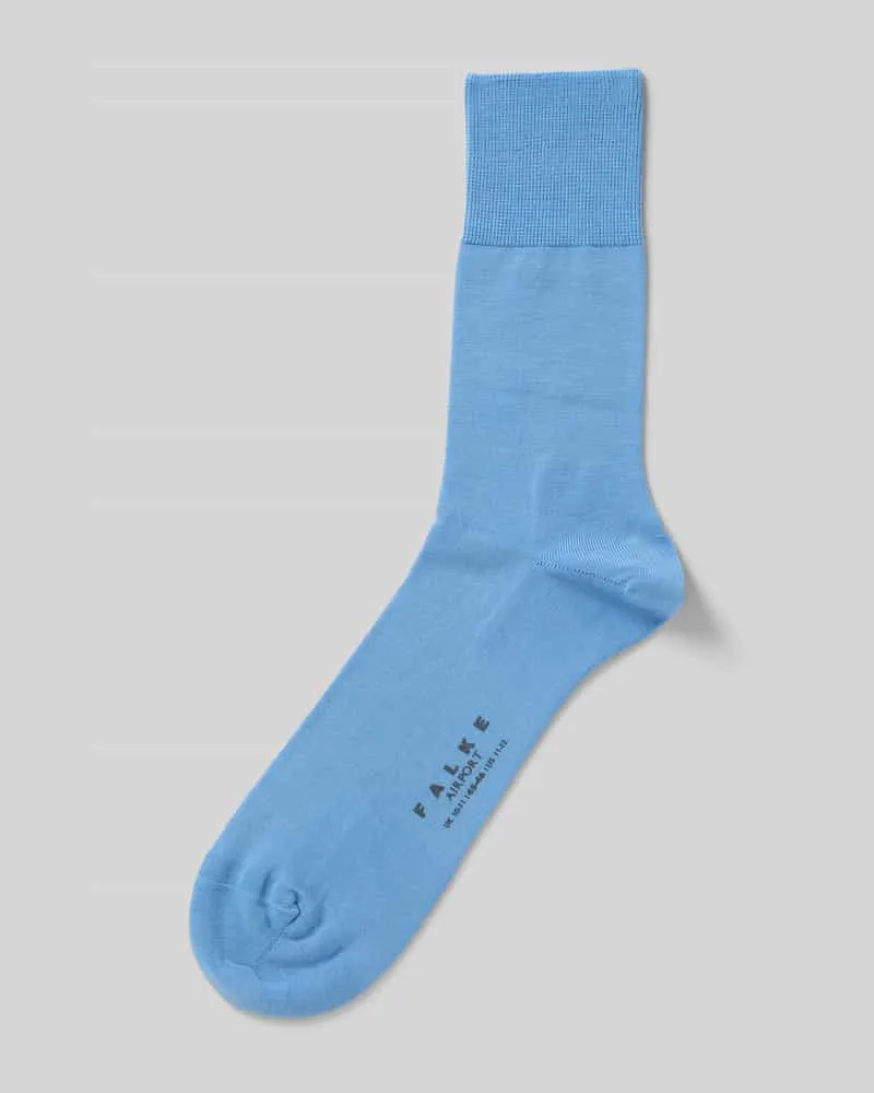 Falke Socken mit geripptem Abschluss Blau