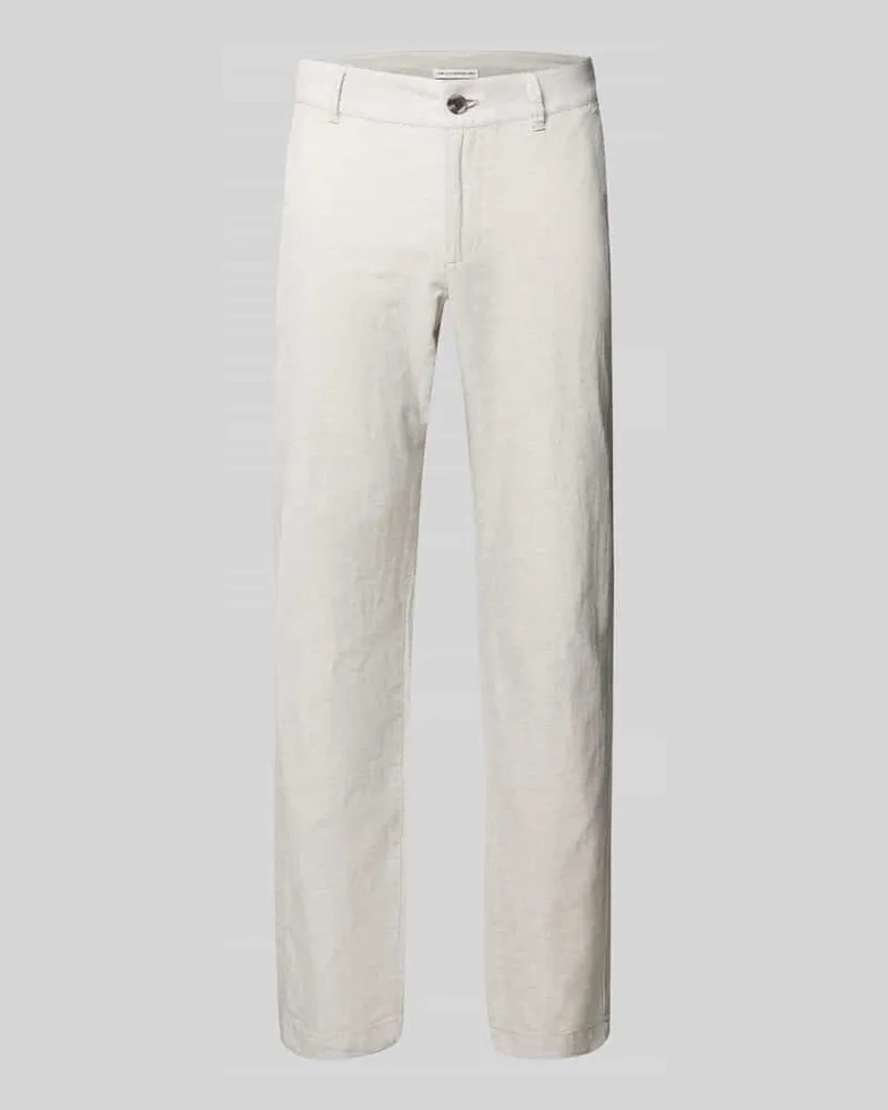 Tom Tailor Slim Fit Leinenhose mit Baumwollanteil 