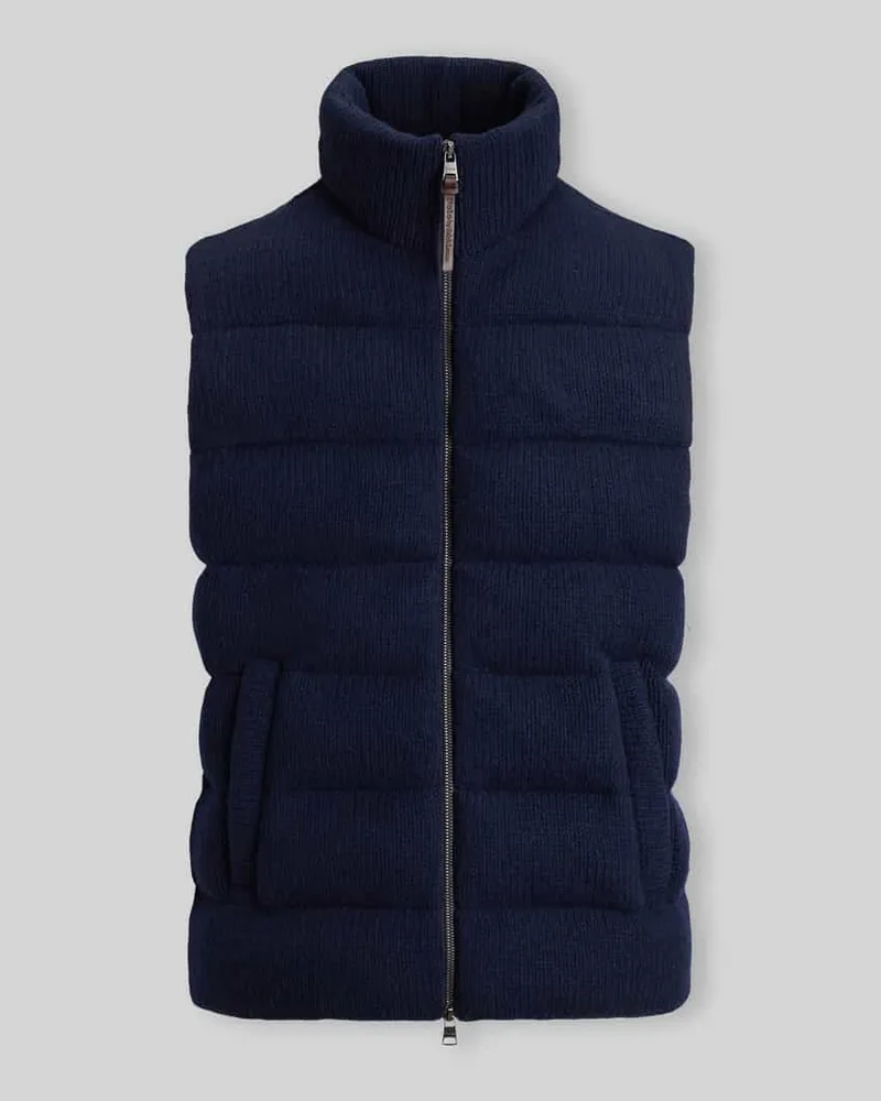 Ralph Lauren Regular Fit Weste aus reiner Wolle mit Stehkragen Marine