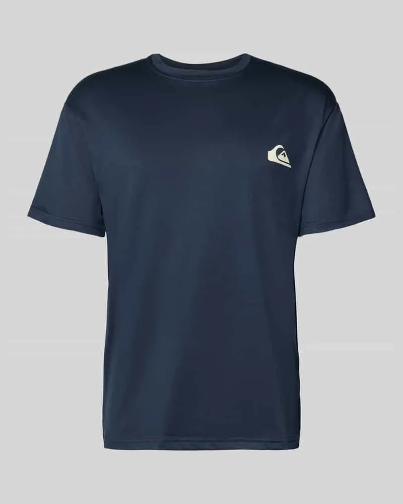Quiksilver T-Shirt mit Rundhalsausschnitt und Logo Marine