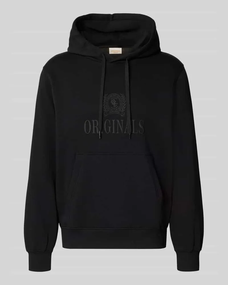 Jack & Jones Hoodie aus Baumwoll-Mix Modell 'FREDERIKS Black