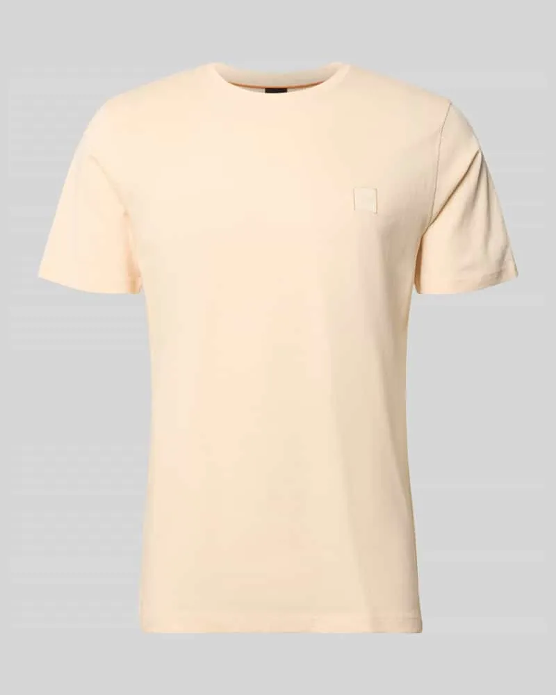 HUGO BOSS Regular Fit T-Shirt aus reiner Baumwolle Modell 'TALES Apricot