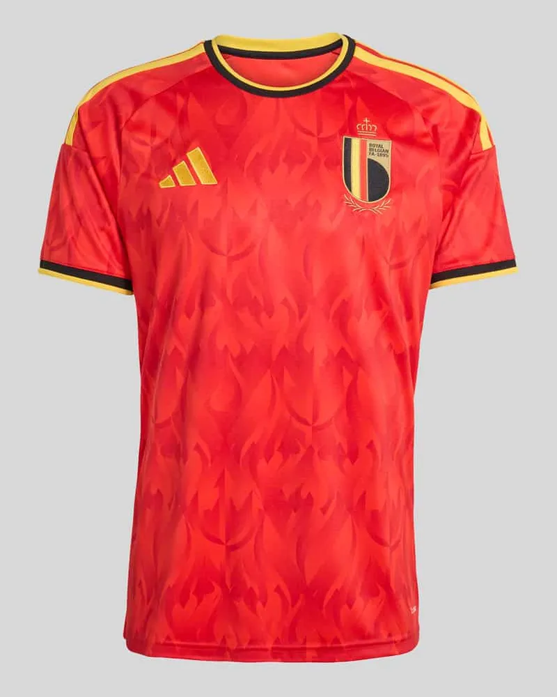 adidas T-Shirt Trikot Modell 'BELGIEN Rot