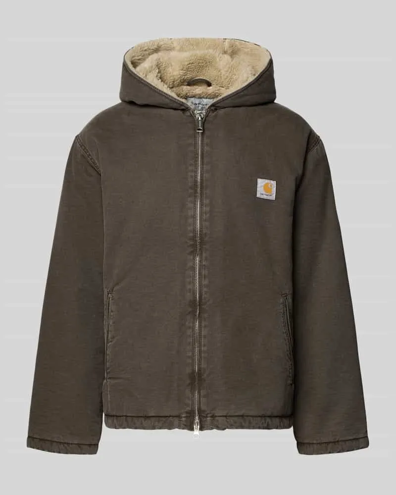 Carhartt WIP Jacke mit Zweiwege-Reißverschluss Modell 'MITCH Dunkelbraun