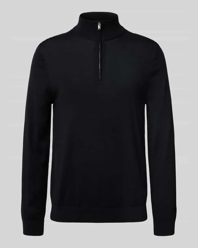 Selected Homme Regular Fit Troyer aus reiner Wolle Modell 'TRAY 