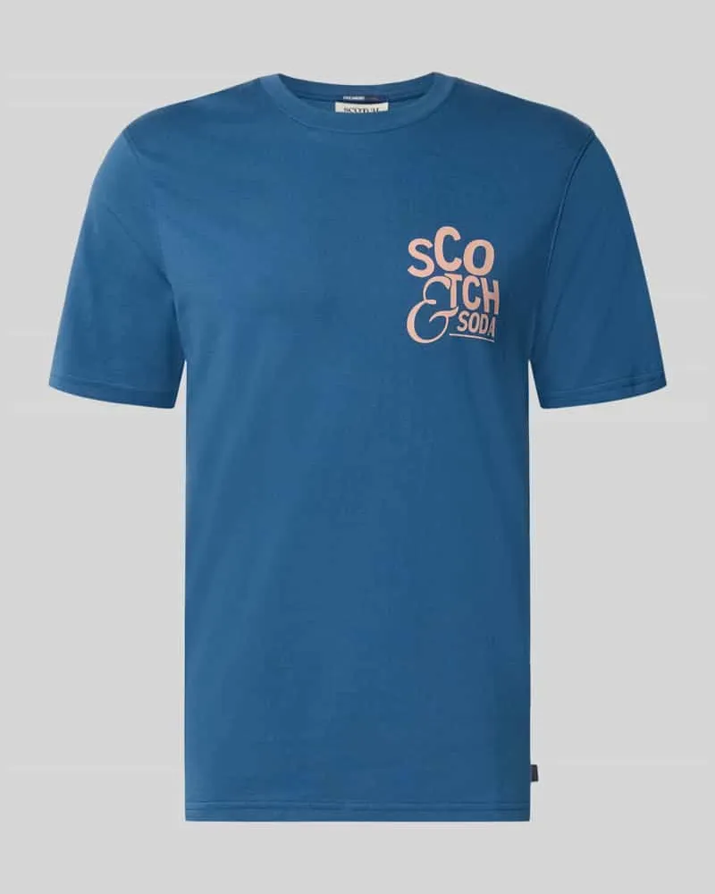 Scotch&Soda Regular Fit T-Shirt mit Logo-Print Marine