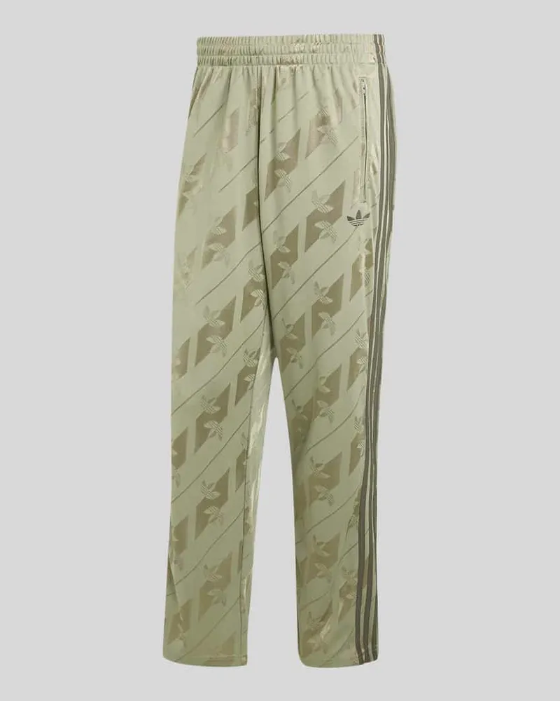adidas Regular Fit Sweathose mit Allover-Logo-Print Silber