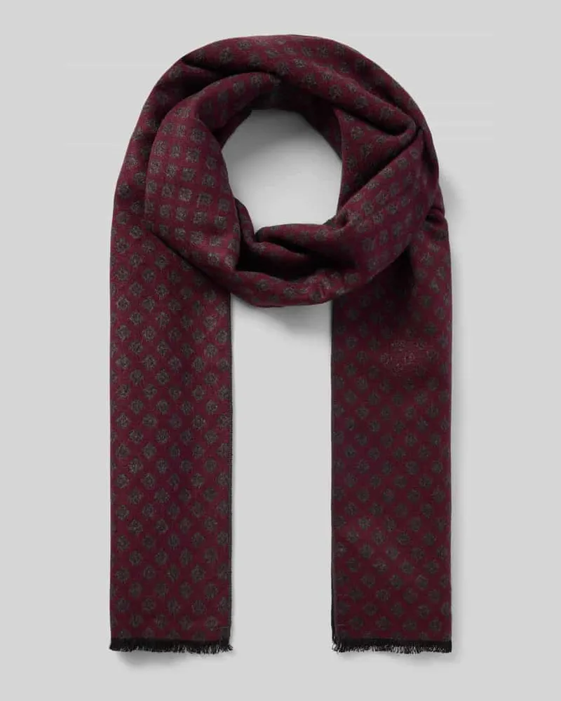 Christian Berg Schal aus reiner Viskose Bordeaux