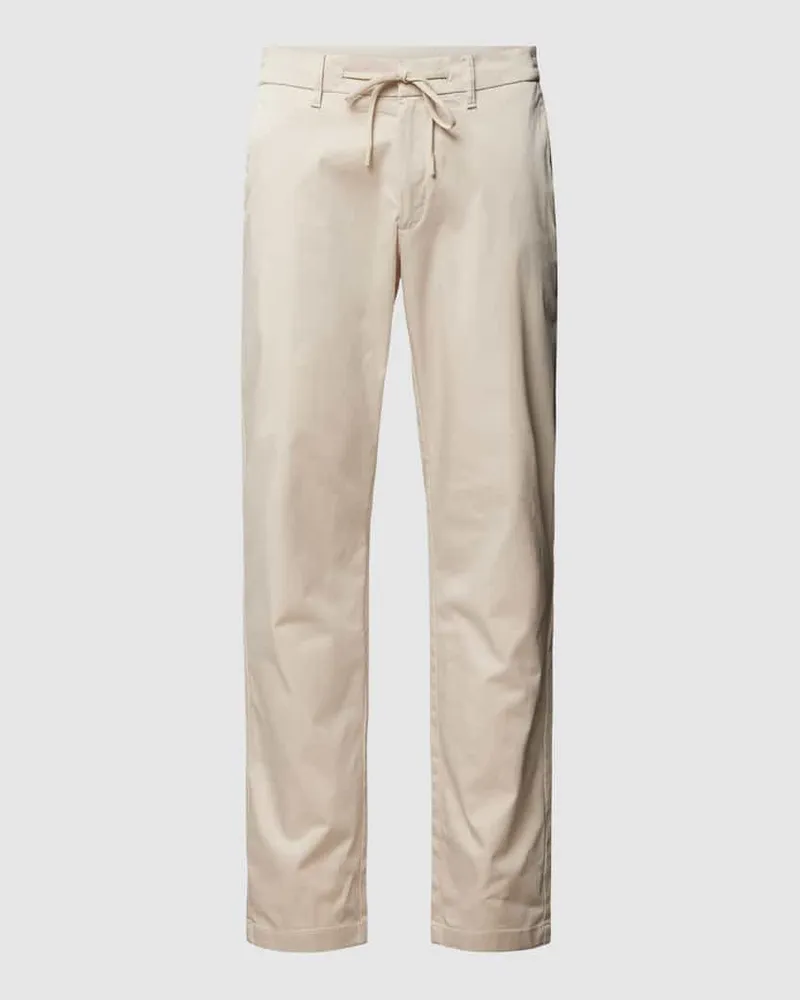 Bruun & Stengade Regular Fit Hose mit Tunnelzug Modell 'INGOLF Offwhite