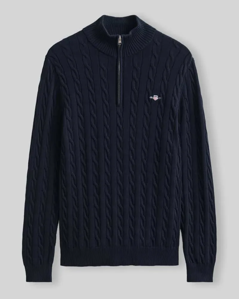 Gant Troyer mit Half Zip Marine