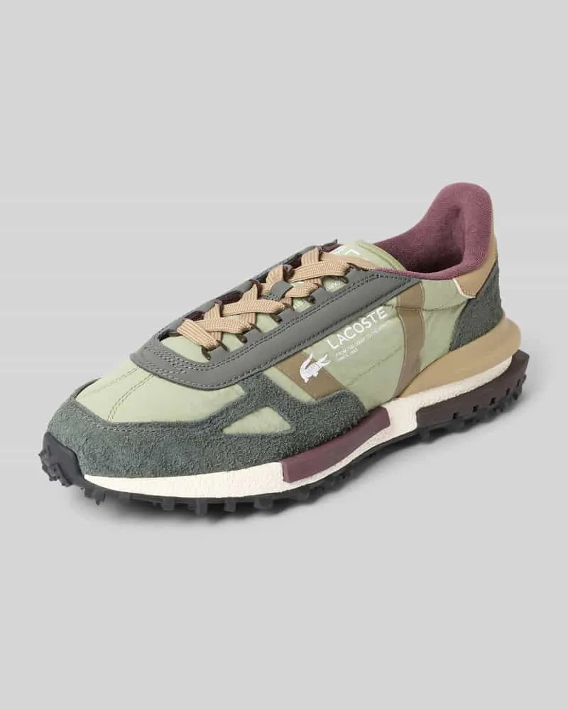 Lacoste Sneaker mit Echtlederbesatz Modell 'Elite Active Khaki