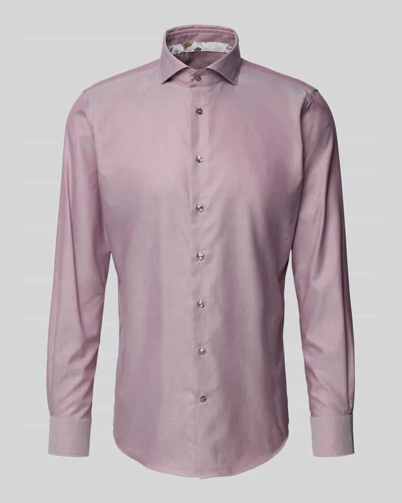Profuomo Slim Fit Businesshemd mit Haifischkragen 