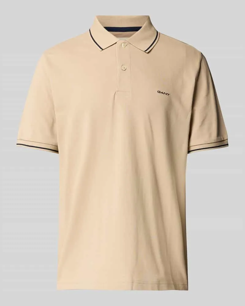 Gant Poloshirt mit Label-Stitching 