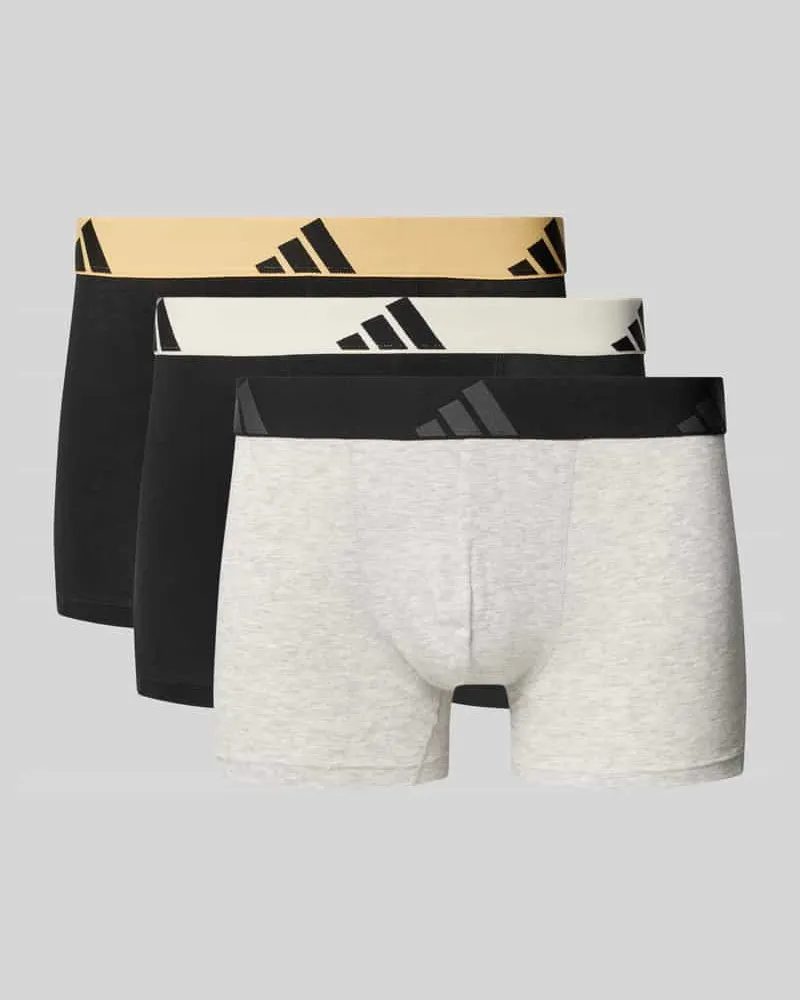 adidas Trunks im 3er-Pack aus Baumwoll-Mix Hellgrau