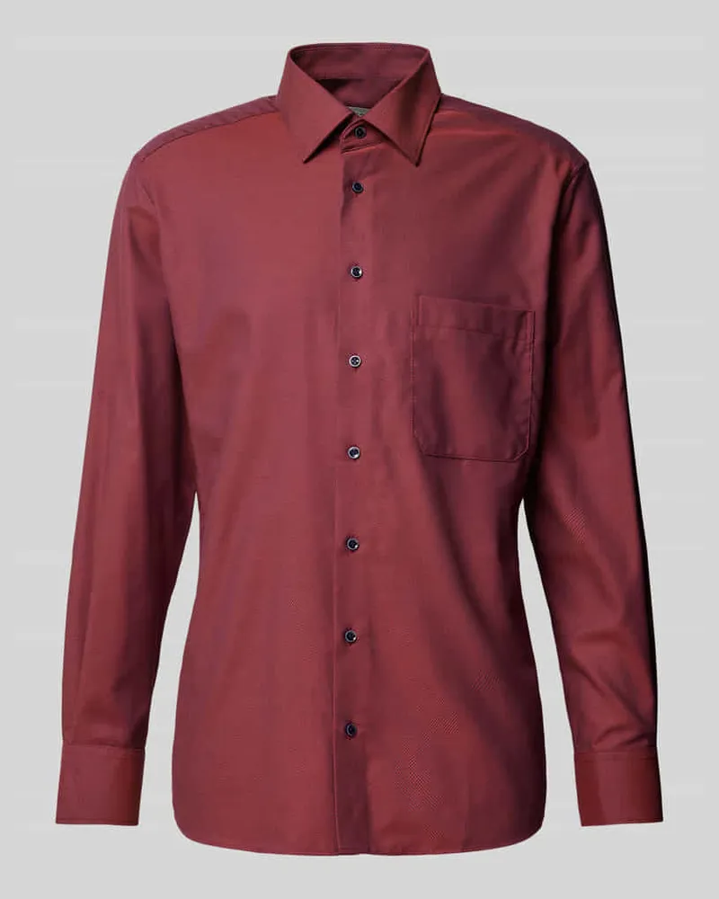 Eterna Comfort Fit Business-Hemd mit Kentkragen Rot