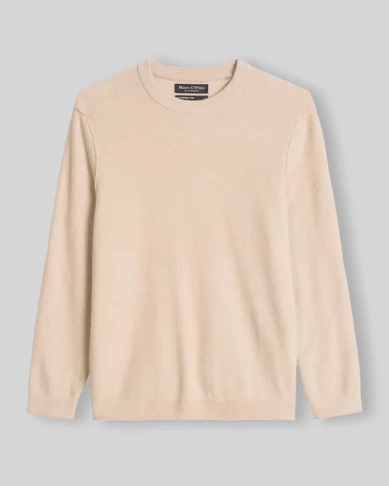 Marc O'Polo Pullover aus Baumwollmix mit weicher Strukturoptik Beige
