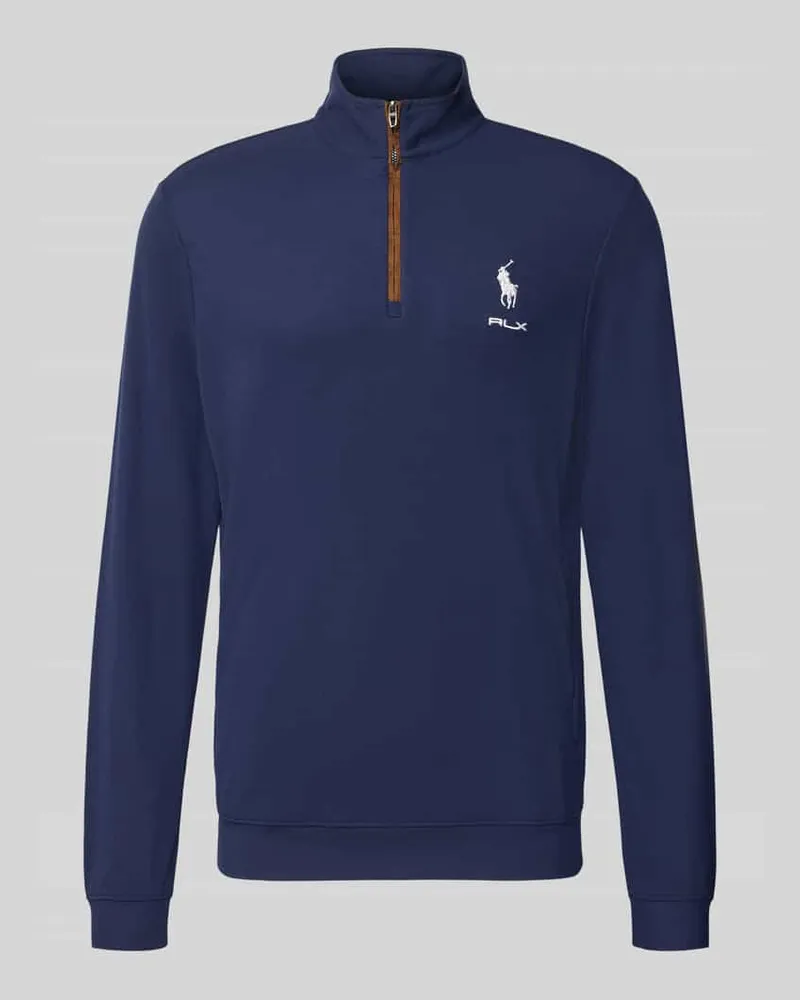 Ralph Lauren Regular Fit Troyer mit kurzem Reißverschluss Marine