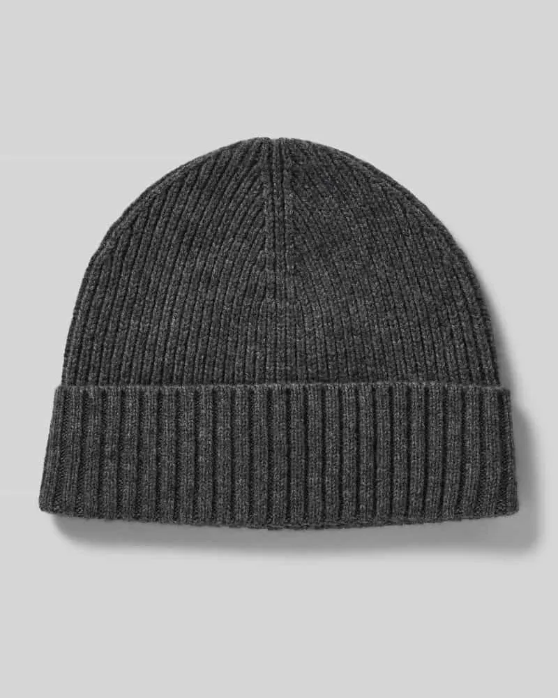 McNeal Beanie aus Wolle-Kaschmir-Mix Anthrazit
