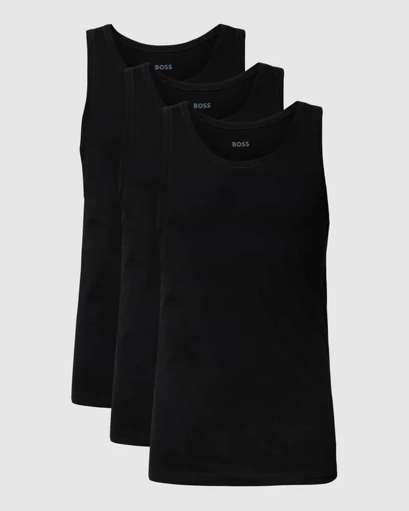 HUGO BOSS Tank Top mit Label-Detail im 3er-Pack Modell 'Modern 