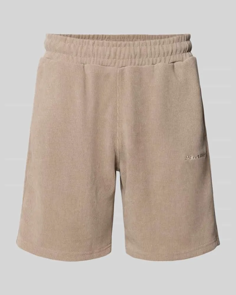 PEGADOR Relaxed Fit Shorts mit Strukturmuster Modell 'Lagos Taupe