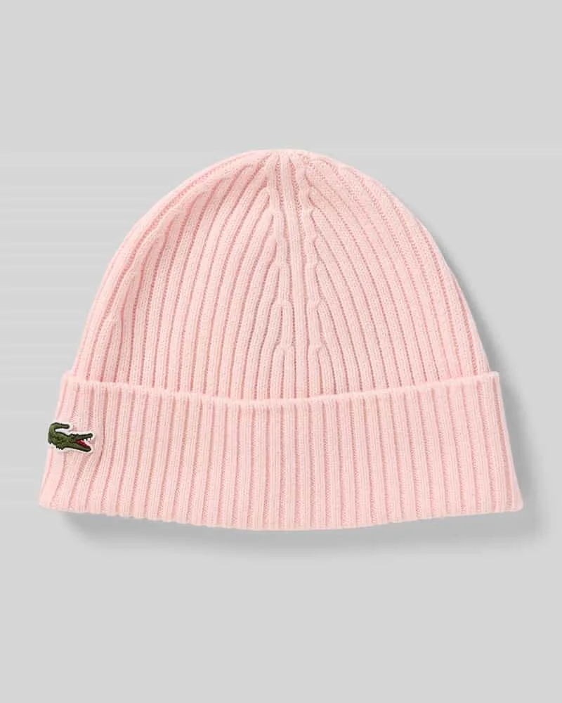 Lacoste Mütze aus reiner Wolle Rhodium
