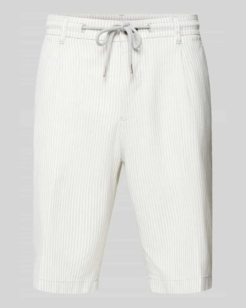 JOOP! Regular Fit Bermudas mit Leinen-Anteil Modell 'RUBY 